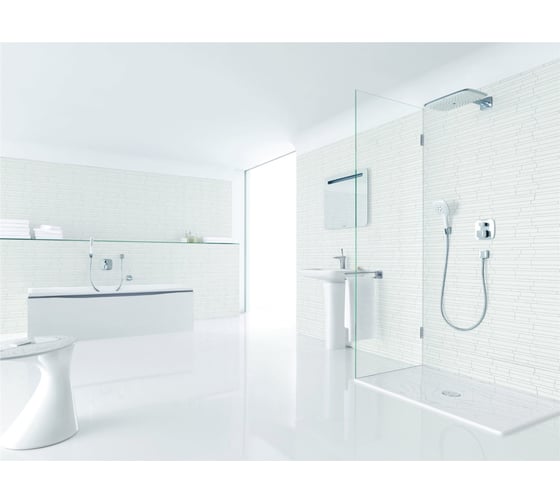 Термостатический смеситель для душа HANSGROHE 15775000 PuraVida (внешняя часть) 00000007541