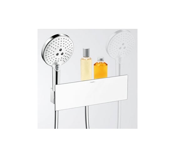 Шланговое подсоединение HANSGROHE 26456400 Fixfit Porter 300 с полкой и держателем 00000052470
