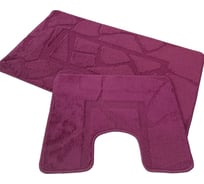 Набор ковриков д/ванной Zalel 2 пр. 55x90 (баклажановый) 553298
