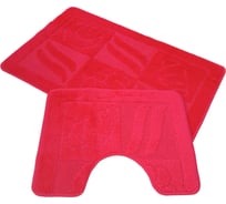 Набор ковриков д/ванной Zalel 2 пр. 55x90 (красный) 553299