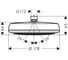 Верхний душ HANSGROHE 26577000 Crometta 160 1jet 00000040355 6
