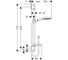 Душевой гарнитур HANSGROHE 26630000 Raindance Select S 120 3iet 65 см 00000031129 4