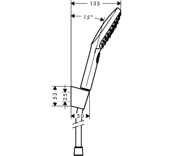 Душевой набор HANSGROHE 26720000 Raindance Select E 120 3 jet 00000042466