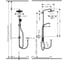 Душевая система HANSGROHE 26793000 Croma Select 280 1jet Reno Showerpipe 00000053362 5