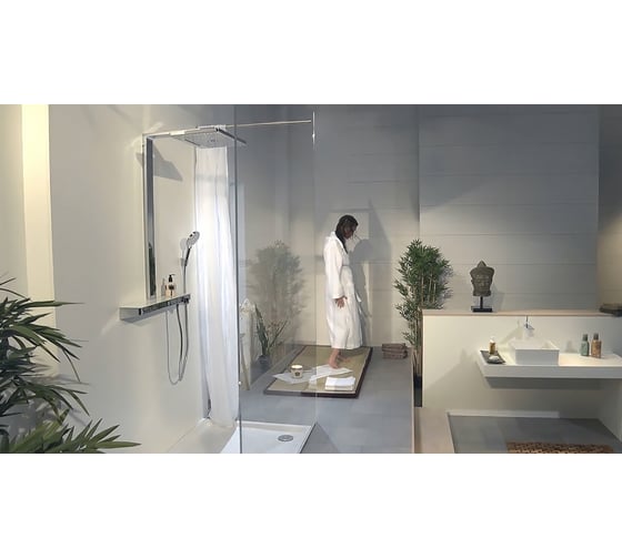 Душевая система HANSGROHE 27106400 Rainmaker Select 460 3jet Showerpipe 00000043829