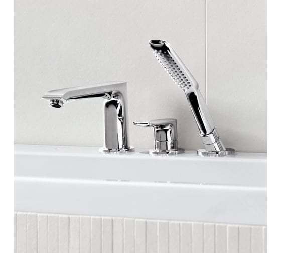 Смеситель для ванны на 3 отверстия HANSGROHE 31190000 Metris 00000008186