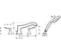 Смеситель для ванны, внешняя часть HANSGROHE 31314000 Metris Classic 00000008199 4