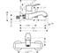 Смеситель для ванны HANSGROHE 31478000 Metris Classic 00000008211 6