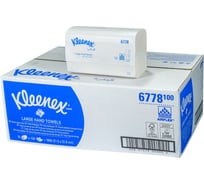 Полотенце бумажное KIMBERLY-CLARK PROF листовое, 2-слоя, 315x215 мм, 124 лист/уп, 15 шт/уп z-сложения, белое, "kleenex" 1/1 KC-6778n