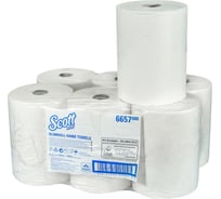 Полотенце бумажное KIMBERLY-CLARK PROF 1-слой, 165 м, в рулоне, h198 d150 мм, 6 шт/уп, белое, scott 1/1 KC-6657n
