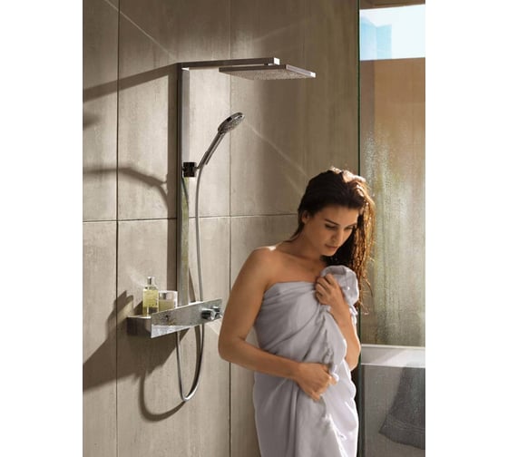 Душевая система HANSGROHE 27363000 Raindance Showerpipe E300 1 jet ST 00000057029
