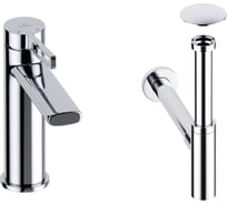 Смеситель для раковины в ванную комнату Wellsee ONCE! and forever в наборе 3 в 1 201000086