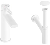 Смеситель для раковины в ванную комнату Wellsee ONCE! and forever в наборе 3 в 1 201000090