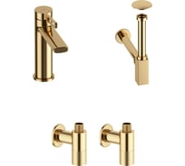 Смеситель для раковины в ванную комнату Wellsee ONCE and forever 201000148, в наборе 4 в 1 201000148