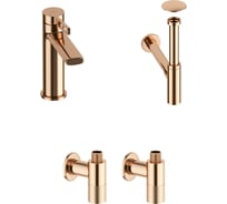 Смеситель для раковины в ванную комнату Wellsee ONCE! and forever в наборе 4 в 1 201000189