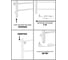Электрический полотенцесушитель Aris фентази, 400x900, белый, 7 перекладин, 2 крючка ПСК-09-54б 5