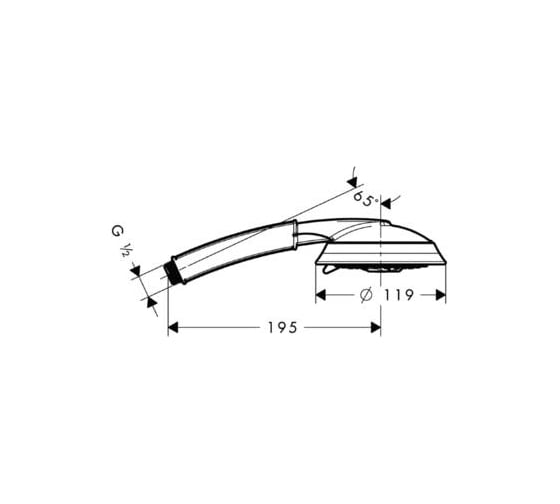 Ручной душ HANSGROHE 28548000 Raindance Classic 00000008081