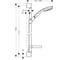 Душевой гарнитур HANSGROHE 27774000 Croma 100 Multi/Unica'C Shower Set 90 cm 00000007871 14