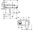 Смеситель для раковины HANSGROHE 31085000 Metris внешняя часть 00000008159 6