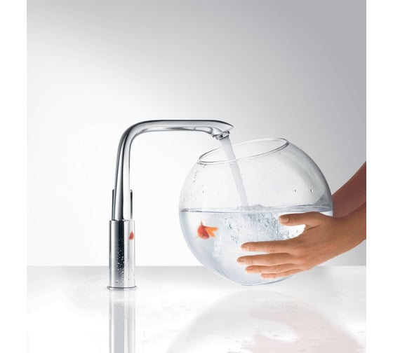 Смеситель для раковины HANSGROHE 31087000 Metris, поворотный излив 00000008161