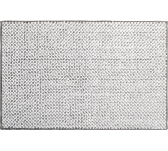 Коврик для ванной комнаты IDDIS 50x80 см, шенилл, серый BC01P58i12 1