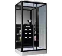 Душевая кабина с тропическим душем Loranto 90*120*215 см, черная (правая), аналог CS-008, раздвижная дверь слева направо CS 127-3A R 00035779