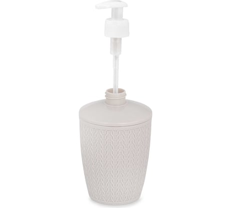 Дозатор для жидкого мыла ЗПИ «Альтернатива» "Вязаное плетение" бежевый М8049