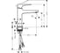 Смеситель для раковины 110 HANSGROHE 74506000 Metropol 00000053935 3