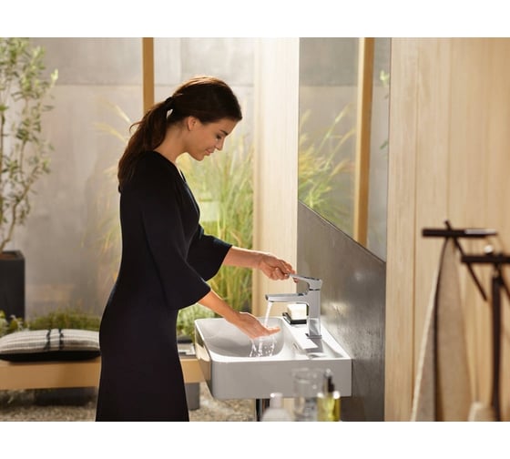Смеситель для раковины 110 push-open HANSGROHE 74507000 Metropol 00000055877