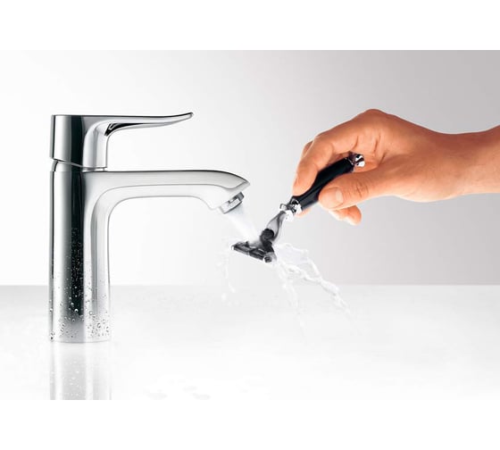 Смеситель для раковины HANSGROHE 31084000 Metris без донного клапана 00000008158