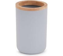 Стакан для зубных щеток ЗПИ «Альтернатива» "Бамбук" серый М8054