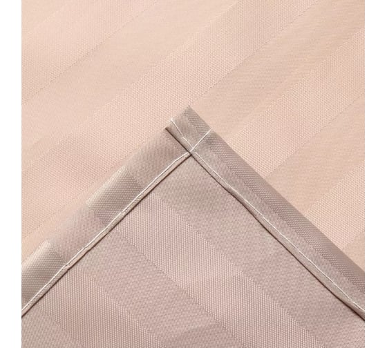Штора в ванную Этель в полоску цвет бежевый, 180x200 см, 80гр/м2, 100% полиэстер 9748881