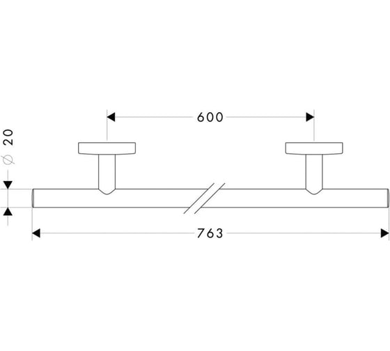 Полотенцедержатель HANSGROHE 40516000 Logis 00000008428