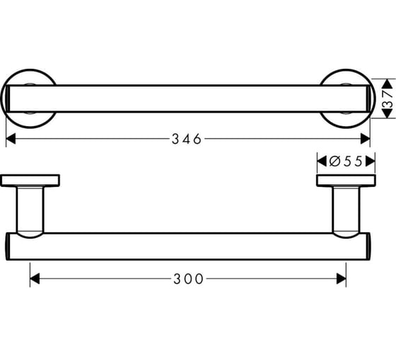 Поручень HANSGROHE 41713000 Logis Universal 00000061844