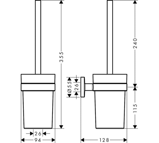 Ёршик HANSGROHE 41722000 Logis Universal 00000061851