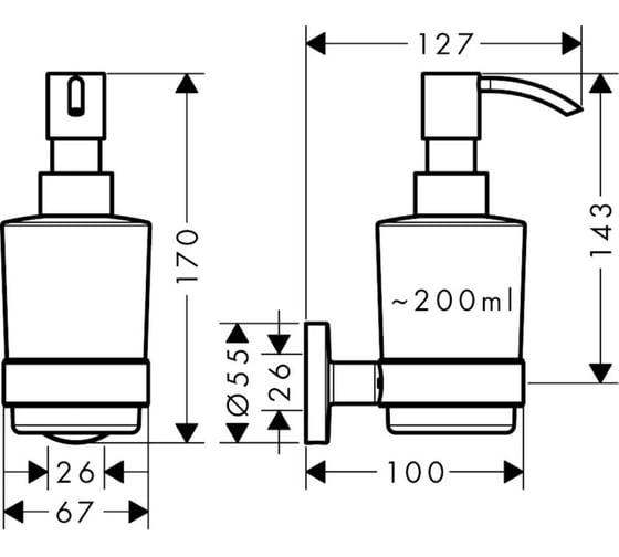 Дозатор HANSGROHE 41714000 Logis Universal 00000061845