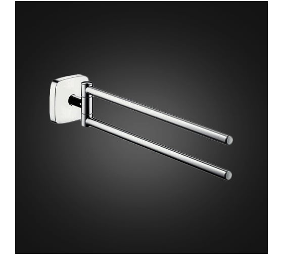 Двойной полотенцедержатель HANSGROHE 41512000 PuraVida 00000008480