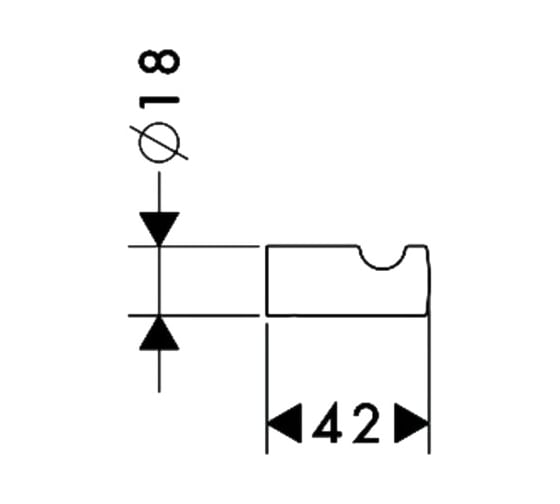 Крючок HANSGROHE 41501000 PuraVida 00000008473