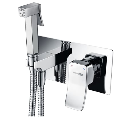 Встраиваемый смеситель для душа WasserKRAFT Aller с гигиенической лейкой 10638