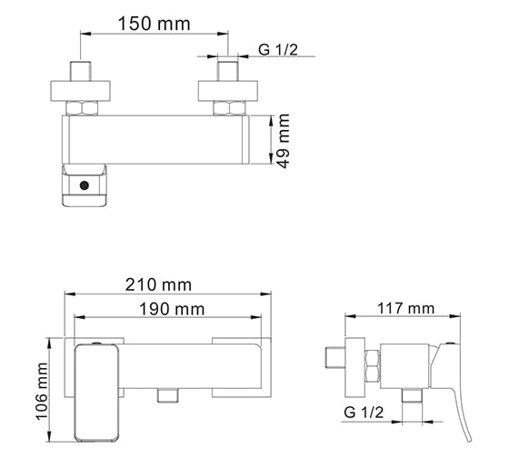 Смеситель для душа WasserKRAFT Aller 1062