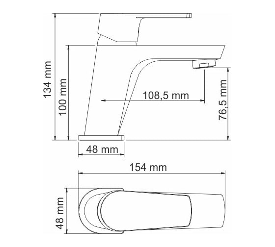Смеситель для умывальника WasserKRAFT Dill 6103