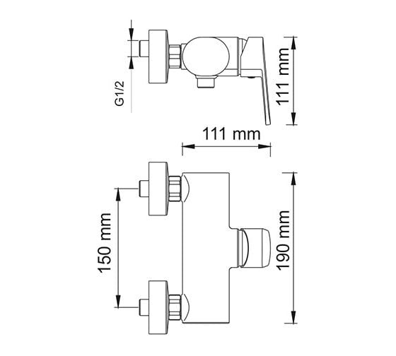 Смеситель для душа WasserKRAFT Donau 5302