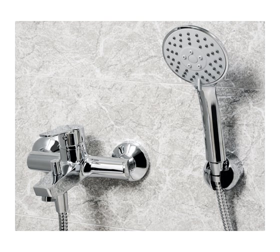 Смеситель для ванны WasserKRAFT Rhin с коротким изливом 4401