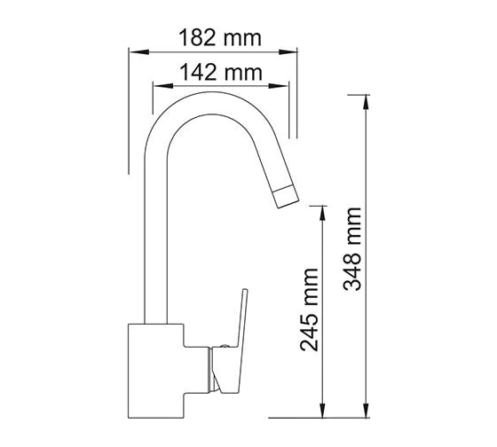 Смеситель для кухни WasserKRAFT Donau 5347