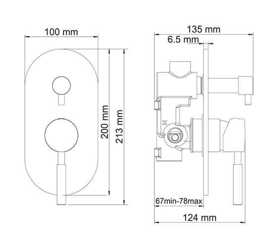 Смеситель для душа WasserKRAFT Wern 4251