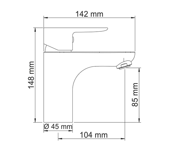 Смеситель для умывальника WasserKRAFT Leine 3503