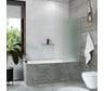 Стеклянная шторка на ванну Mebelvann 1400x700 SILVER BEN_403_SL_M_1400x700