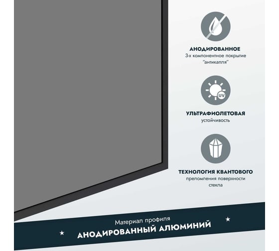 Стеклянная шторка на ванну Mebelvann 1400x500 BLACK BEN_403_BL_T_1400x500