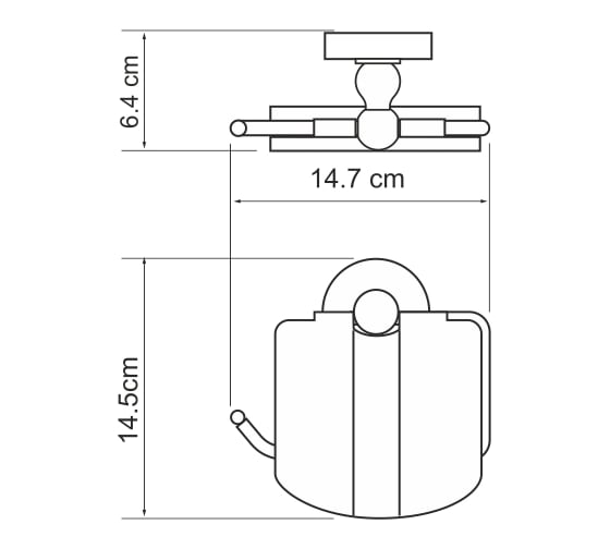 Держатель туалетной бумаги WasserKRAFT Diemel K-2225