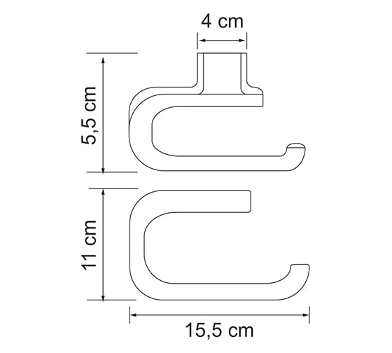 Держатель туалетной бумаги WasserKRAFT Kammel K-8396WHITE